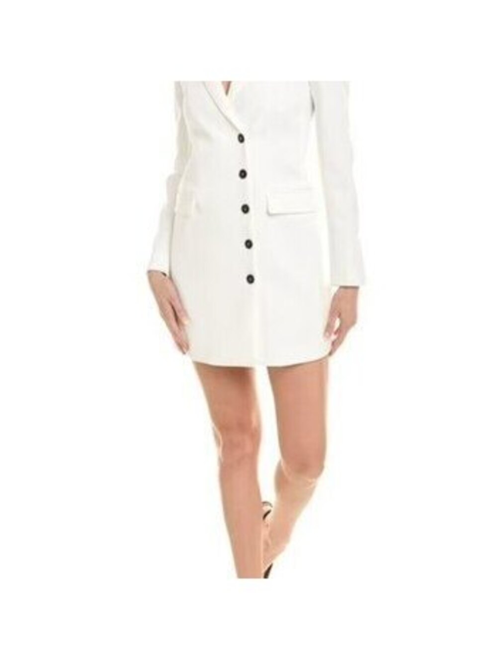 NWT THE KOOPLES SLIT ZOOM DOUBLE BREASTED BLAZER DRESS ECRU MINI | SIZE 2 (US 6)